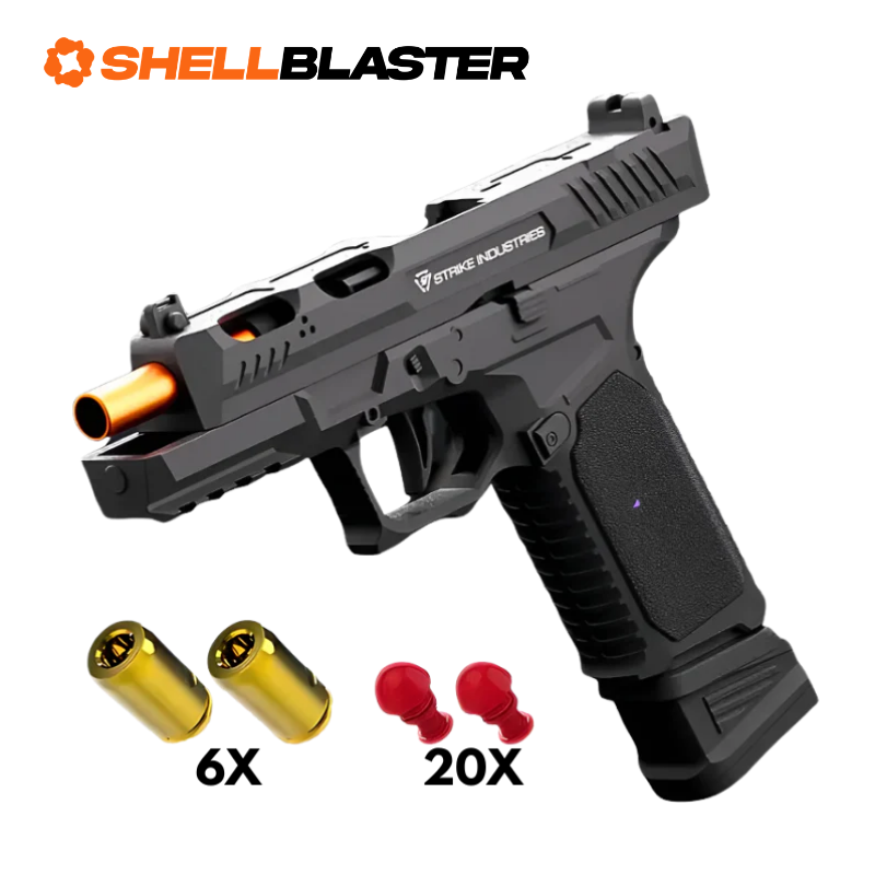 Black Raven Shellblaster with reusable toy casings and plastic darts