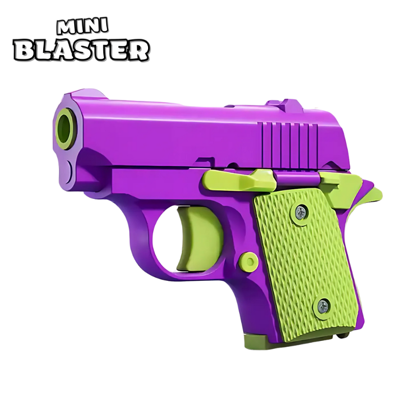 Purple and green compact 1911 shellblaster pistol