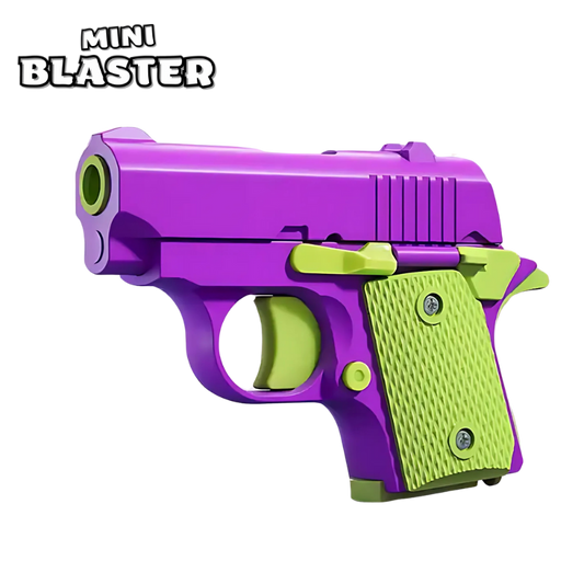 Purple and green compact 1911 shellblaster pistol
