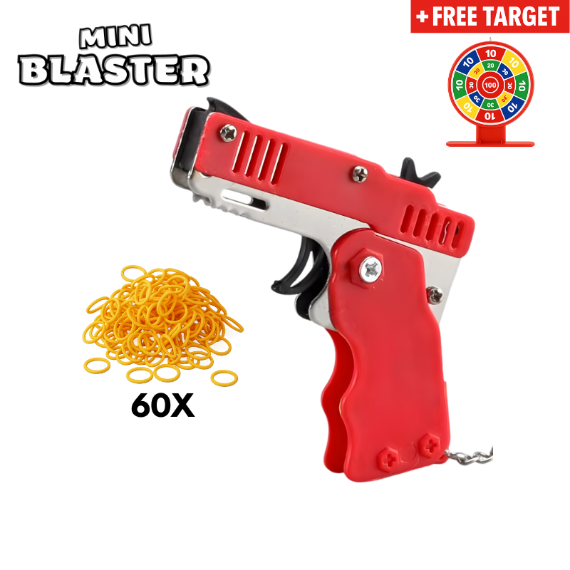Nano toy — full kit contents with casings and plastic darts