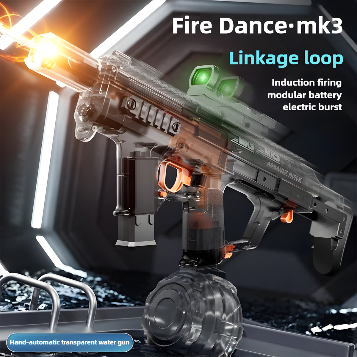 Shadow electric water gun — automatic water blaster rifle — product photo 3