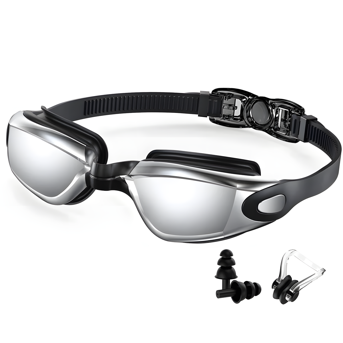Swim Goggles +Free Ear Plugs & Nose Clip — product photo 8