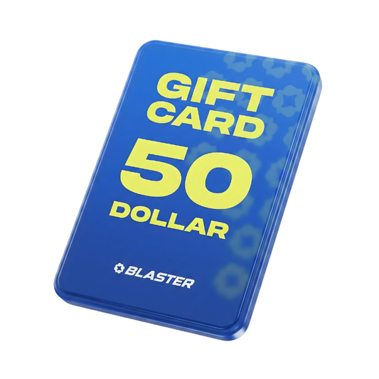 Blue and yellow 50 dollar Blaster digital gift card