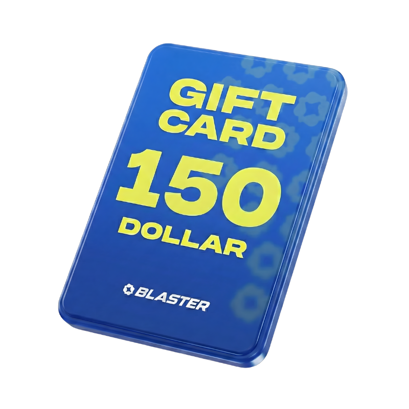Digital Blaster Gift Card — detail shot of slide, grip and trigger