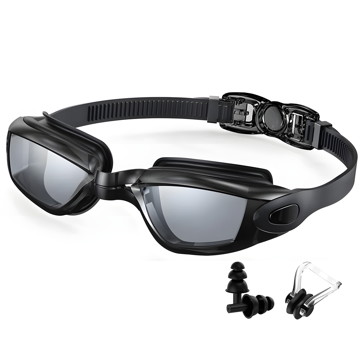 Swim Goggles +Free Ear Plugs & Nose Clip — product photo 11