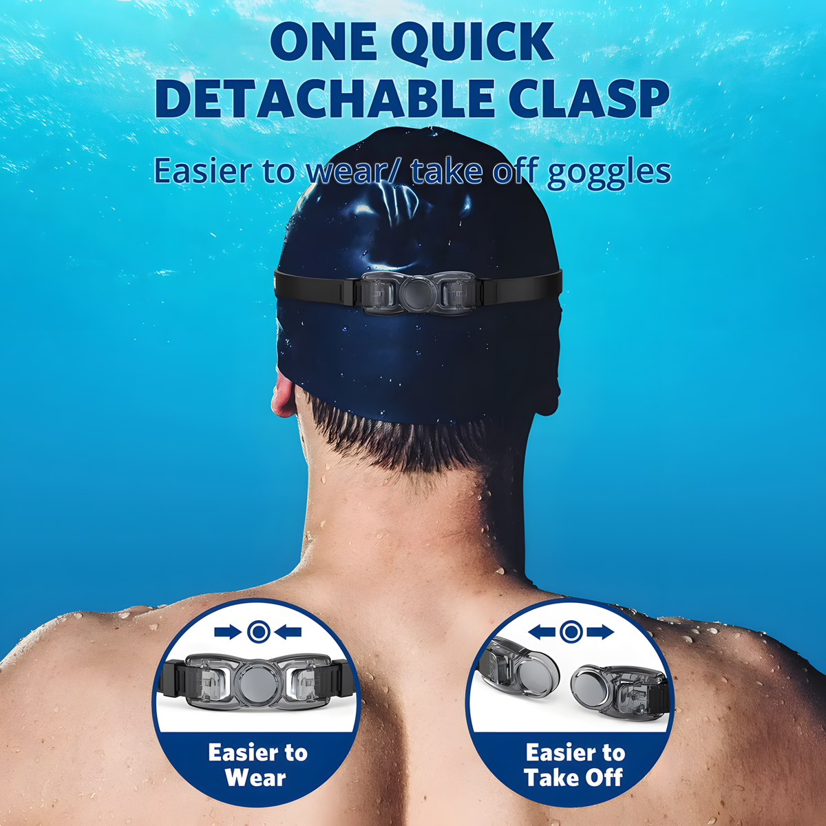 Swim Goggles +Free Ear Plugs & Nose Clip — product photo 6