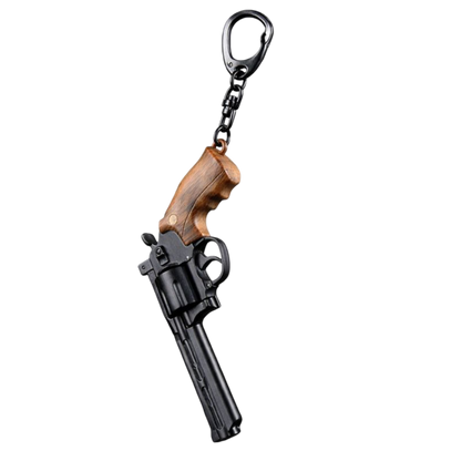 Mini Revolver Keychain side view