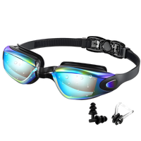 Swim Goggles +Free Ear Plugs & Nose Clip