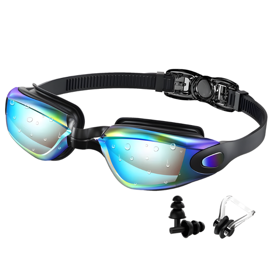 Swim Goggles +Free Ear Plugs & Nose Clip — product photo 1