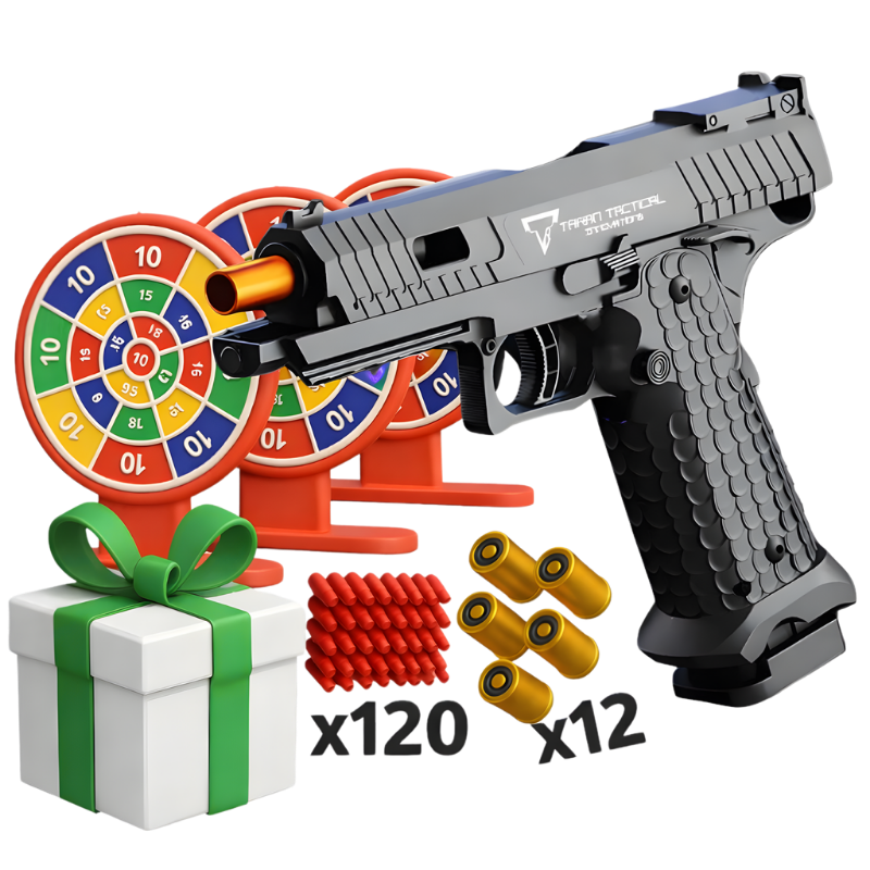 Starter Bundle blaster bundle kit — full kit contents with casings and plastic darts