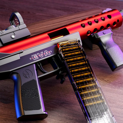 TEC9 Shellblaster — Red — clear magazine and toy casings