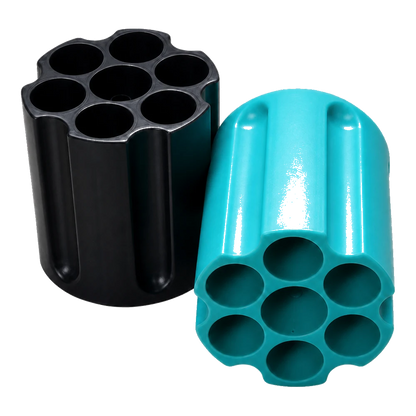 Cyclone Shell Blaster spare six-round rotary cylinder in black and teal