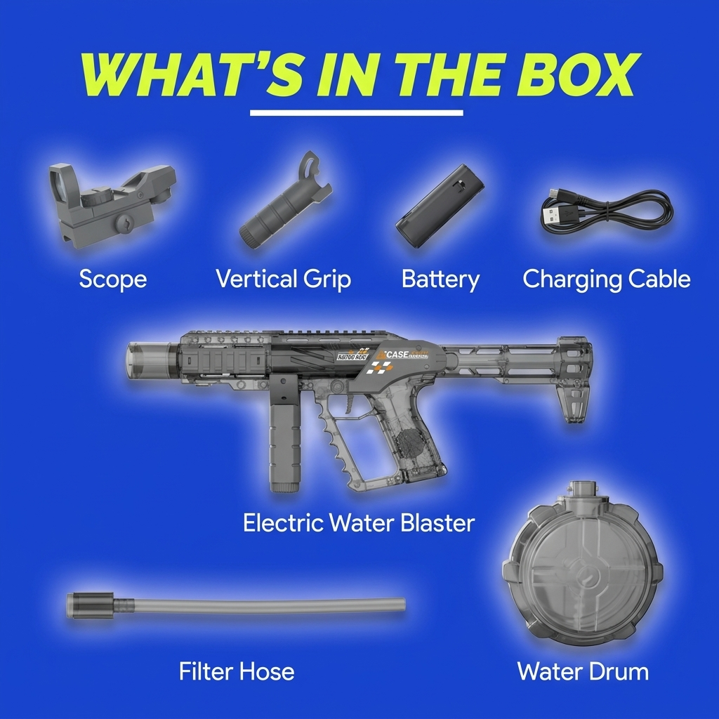 Dragon electric water gun — rechargeable high-capacity water blaster — product photo 8