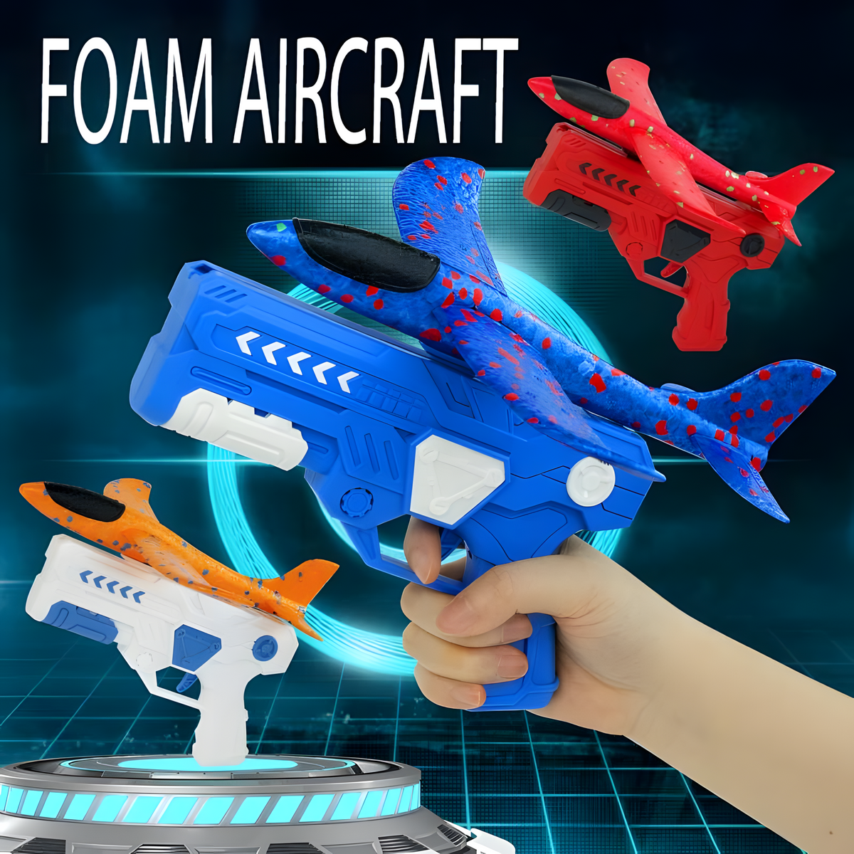 Falcon toy — detail shot of slide, grip and trigger