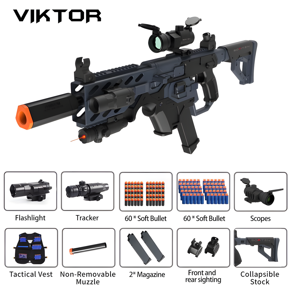 Vanguard shell blaster long-gun — ejecting casings mid-fire