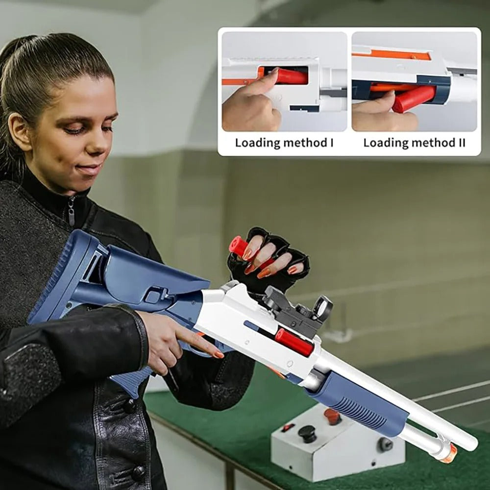 Atlas pump-action shell blaster shotgun — side profile view
