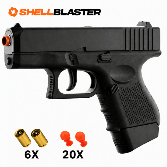 Mamba Shellblaster in Black with 6 toy casings and 20 plastic darts