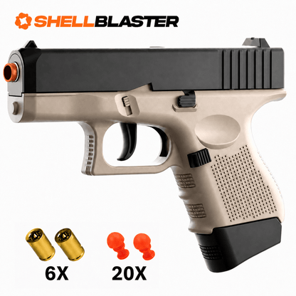 Mamba Shellblaster in Sand with 6 toy casings and 20 plastic darts