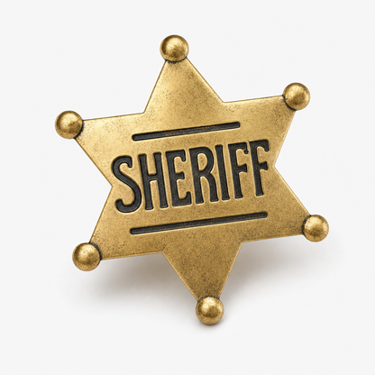 Sheriff Star Badge