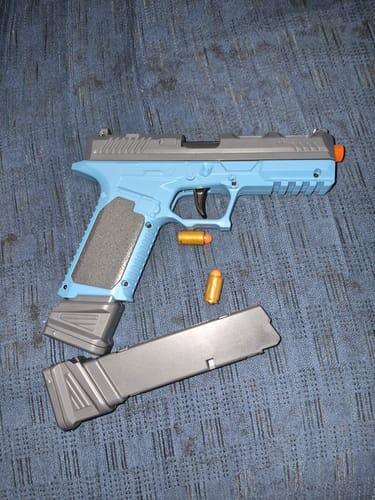 Blue shellblaster photographed by a customer
